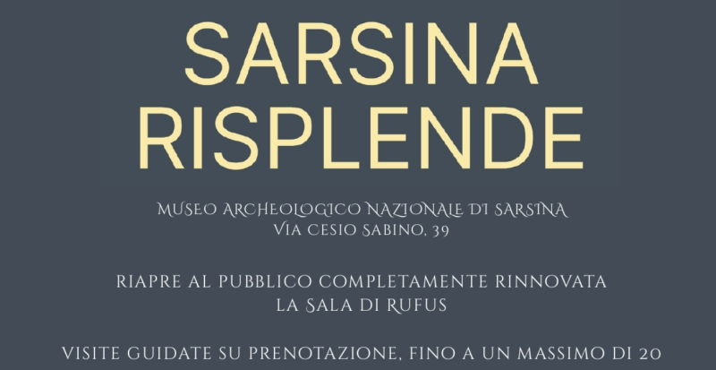 Sarsina Risplende: visite guidate alla sala di Rufus